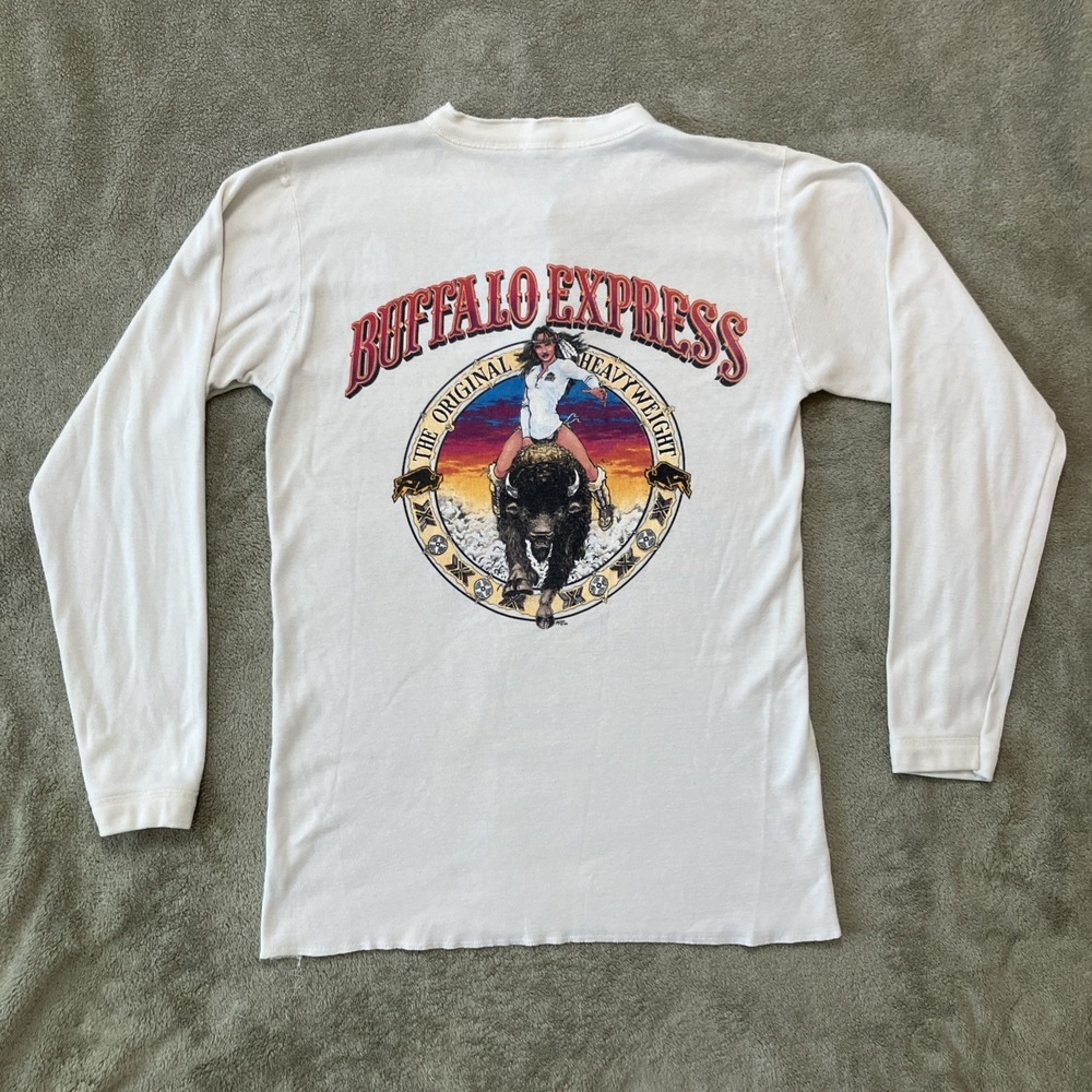 Vintage Buffalo Express The Original Heavyweight Long Sleeve Henley L Alta Utah